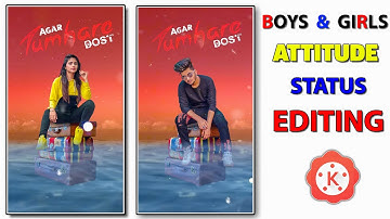 Agar Tumhare Dost Kamine Hain || Attitude Shayari Status Editing | Kinemaster new video editing 2020