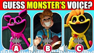 Guess The MONSTER'S VOICE | Poppy Playtime Chapter 4 + Garten of Banban 7 | Catnap, Syringeon