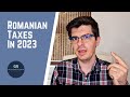 Tax changes in Romania from 2023