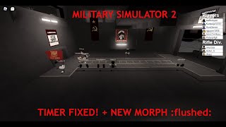 Military Simulator 2 (V2 activity tracking is fixed) | New morph?! 😳 [ROBLOX]