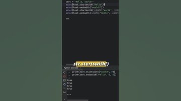 #python startswith() and endswith() - #tip 64