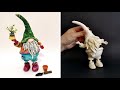 Miniature Cute Gnome Gardener With Secret Compartment DIY Clay Craft Ideas