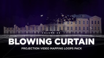 Blowing Curtain - Projection Mapping Loops Pack Vol.29 - 👁‍🗨👁‍🗨 #videomapping