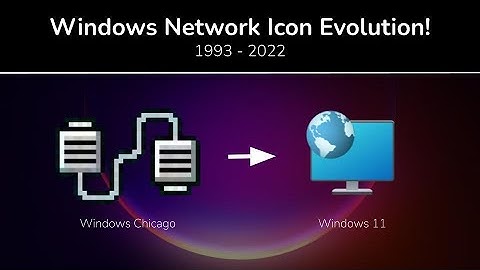 Windows Network Icon Evolution (1993 - 2022)!
