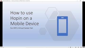 How to Use Hopin on a Mobile Device | OFE