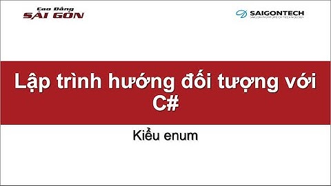 Enum trong C#