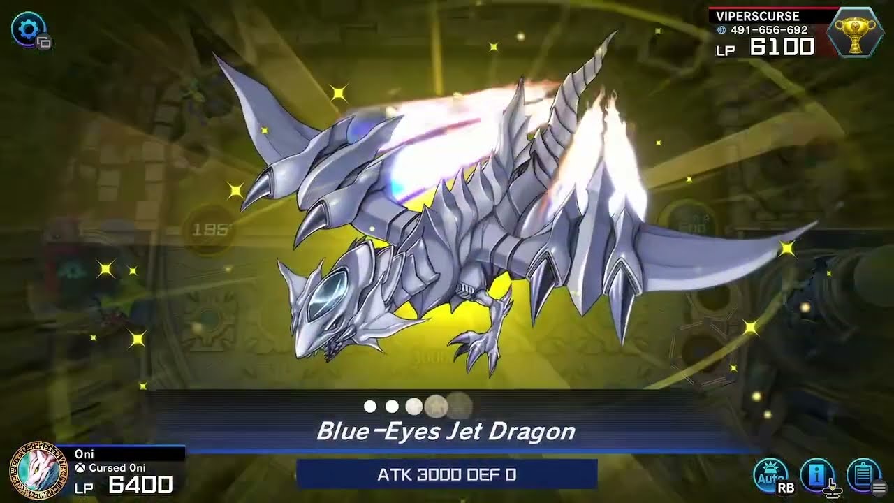 Blue-Eyes Jet Dragon Summon Animation | Yu-Gi-Oh! Master Duel