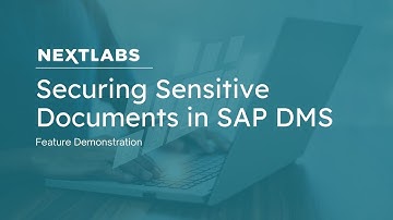 Securing Sensitive Documents in SAP DMS | NextLabs Data Access Enforcer (DAE)