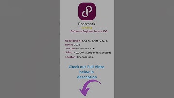 🔥 Poshmark Hiring Interns | 40,000 Stipend | iOS, Android & QA Intern Roles | 2026, 2025, 2024 Batch