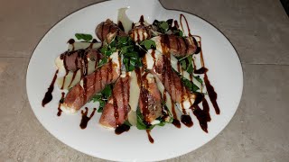 Ensalada de Berro, mozzarella y prosciutto(Water cress salad w/mozzarella and prosciutto)