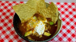 QUICK CHICKEN TORTILLA SOUP! INSTANT POT RECIPE! NOREEN'S KITCHEN