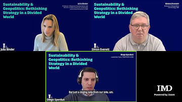 Sustainability & Geopolitics: Rethinking strategy in a divided world Live webinar