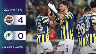 Fenerbahçe (4-0) A. Konyaspor | 23. Hafta - 2022/23