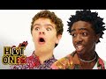 Stranger Things' Caleb McLaughlin and Gaten Matarazzo Play Truth or Dab | Hot Ones