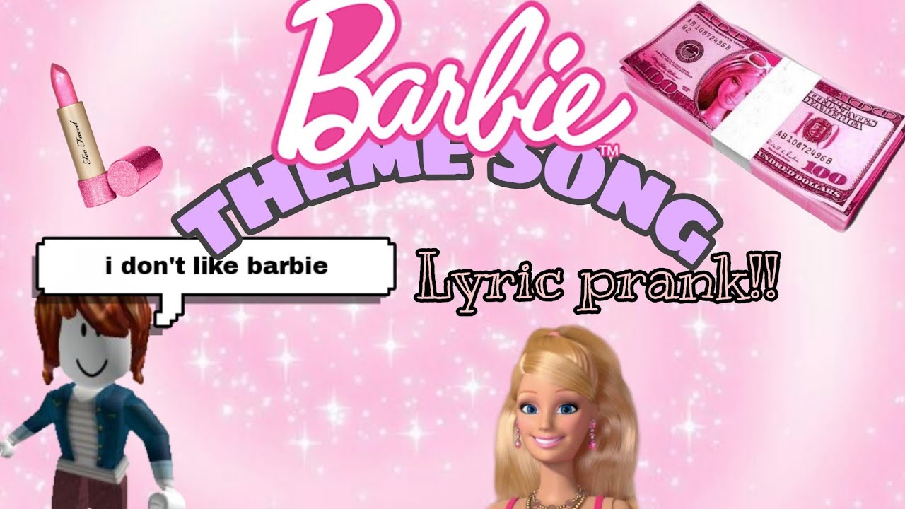 Barbie Theme Song Lyric Prank On Roblox Minguu Plays Roblox 