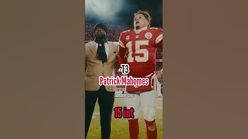 NFL players with the most interceptions this year #shorts