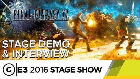 Final Fantasy XV: Hajime Tabata on Design Approach - E3 2016 Stage Show