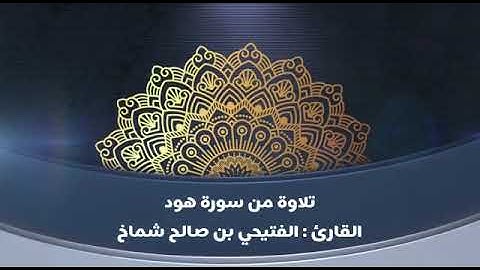 آيات من سورة هود للقارئ : الفتيحي صالح شماخ