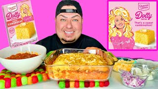 DOLLY PARTON’S Jalapeño Cheddar Cornbread Review • Topped w/ Chili Cheese, Sour Cream, & Onions by Big Guy Appetite 11,057 views 1 month ago 16 minutes