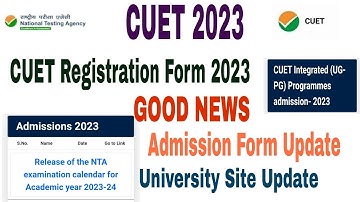 CUET 2023 Admission form | CUET 2023 Registration form | CUET Application form 2023 how to fill