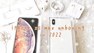 iphone xs max unboxing in 2022  white minimalist | @lynfilms_