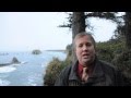 Wayward dock washes ashore near cape arago lighthouse