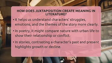 How Does Juxtaposition Create Meaning In Literature? - The Prose Path