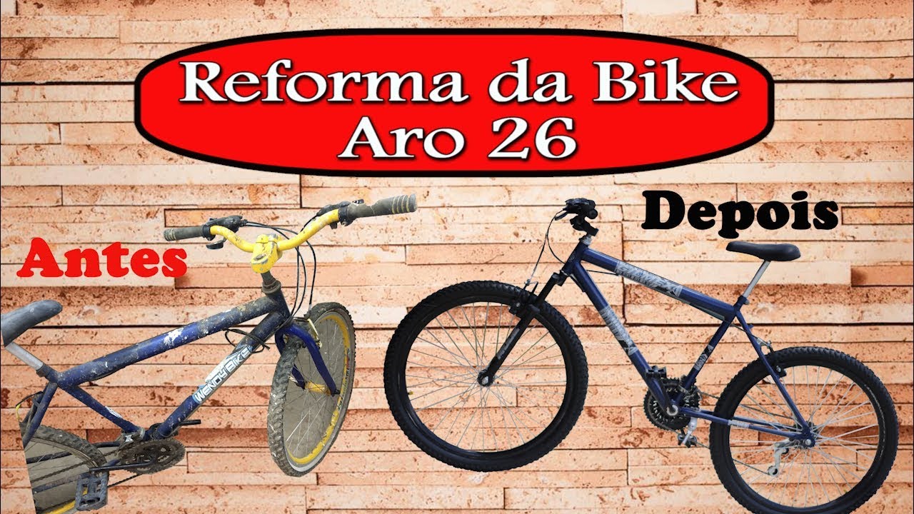 Bicicleta aro 26 da grau vermelha