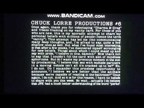 Chuck Lorre Productions 6 4 Top 6 Foot Productions 20th Century Fox Television 1998