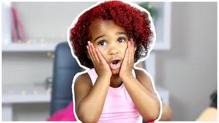 TODDLER DYES HER HAIR RED (LIKE IT?)