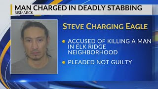 Man pleads not guilty to deadly stabbing in Bismarck