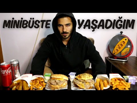 Minibüste BACAK AYIRAN genci haşladım | ARBY'S MUKBANG