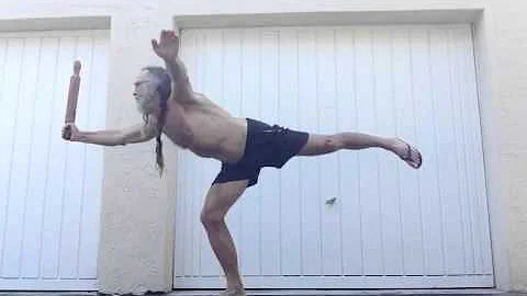 Mobility exercises with my Tai Ji bang