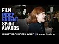 SUMMER SHELTON wins the Piaget Producers Award | 2018 Film Independent Spirit Awards