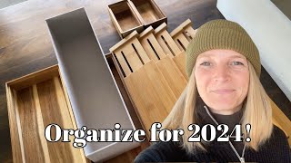 Minimalist organization solutions | Finally organizing my new house for 2024!