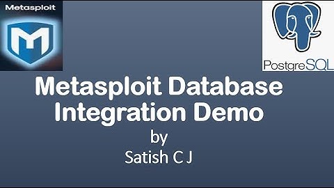 Managing Metasploit Data : A Guide to PostgreSQL Integration