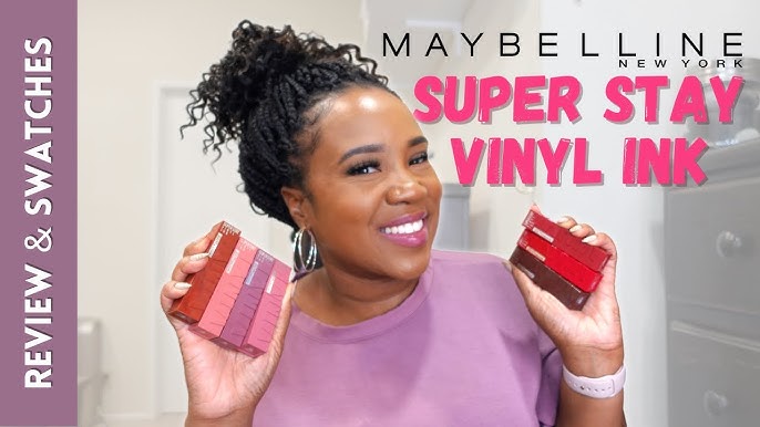 MAYBELLINE SUPER STAY VINYL INK SWATCHES 🔥 🔥 🔥 & REVIEW