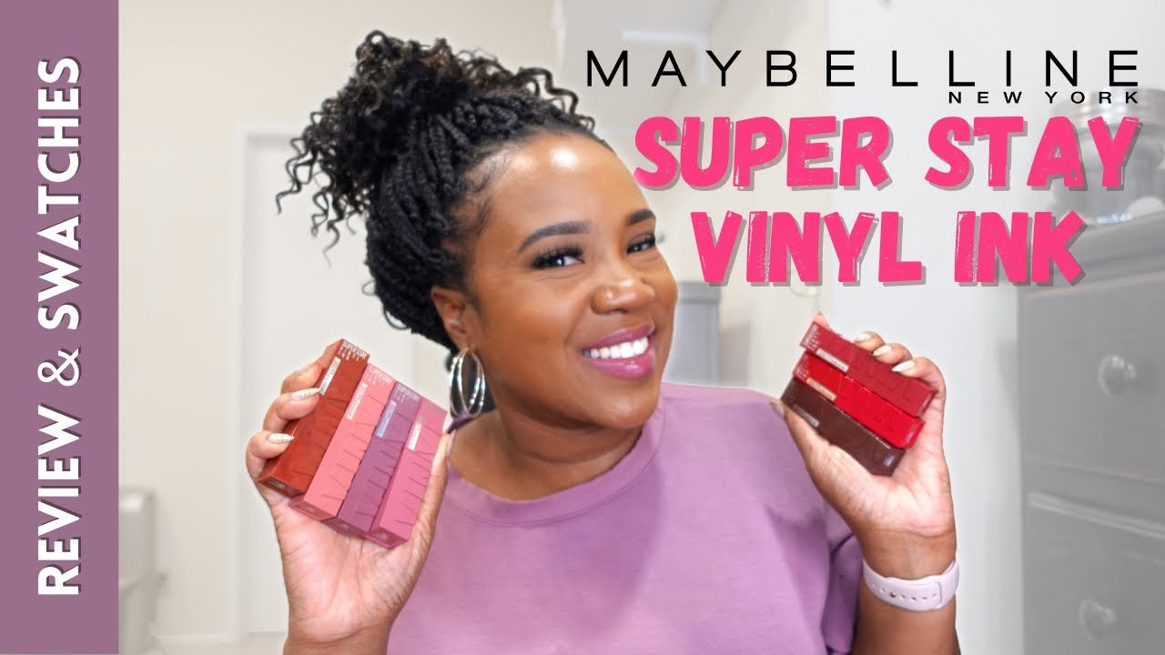 Maybelline Extra Super Stay Vinyl Ink Liquid Lipcolor Review & Swatches