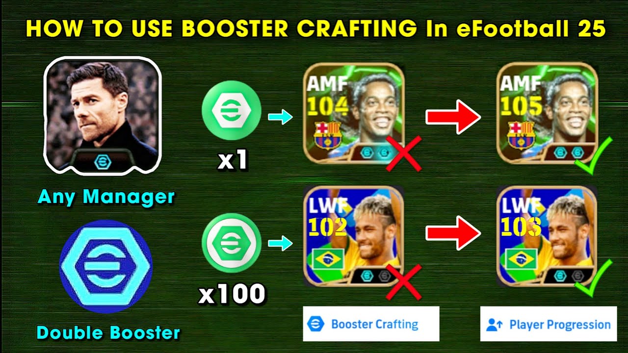 How to use Booster Crafting rightly in eFootball 2025 !! Booster