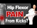 Hip Flexor Strain / Pain from your Kick? Learn How to Prevent Kicking Injury | Reduce Hip, Back Pain