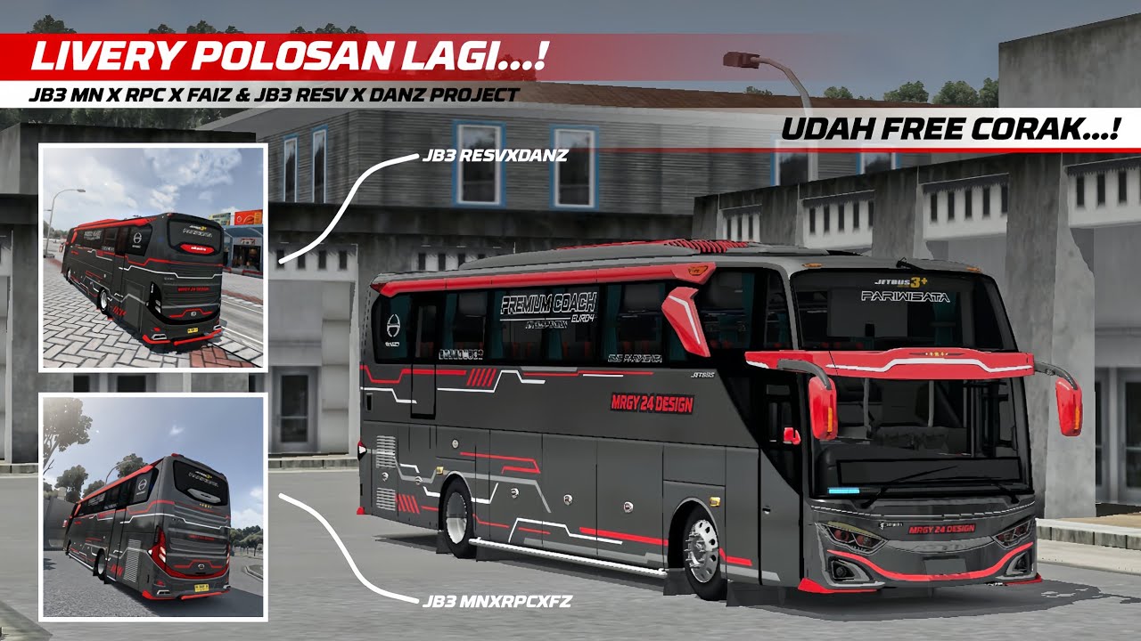 TERBARU‼️ LIVERY GARIS-GARIS POLOSAN || 2 VARIAN BODY JB3 || DAN ...