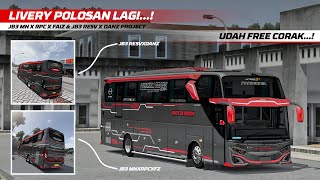 Terbaru Livery Garis-Garis Polosan 2 Varian Body Jb3 Dan Pastinya Free Corak Ya...