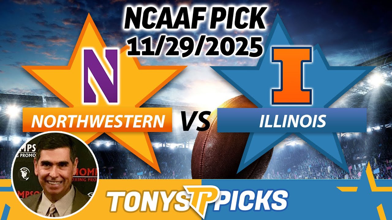 Прогноз матча студенческого футбола «Нортвестерн» — «Иллинойс» на 14-ю неделю 29.11.25