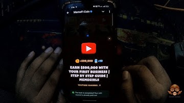 Earn $500000 With Your First Business |Step By Step Guide |Memegirls Code |Youtube Video Code Memefi