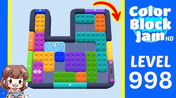 Color Block Jam Level 998 Solution Walkthrough