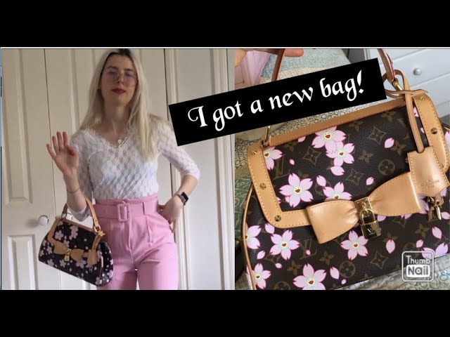 TAKASHI MURAKAMI LOUIS VUITTON CHERRY BLOSSOM BAG SAC RETRO/UNBOXING/  STYLING/ JESSIE 