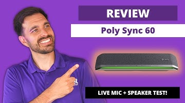 Poly Sync 60 Speakerphone Review - LIVE MIC + SPEAKER TEST!