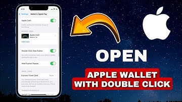 How To Enable Double Click Button For Apple Pay & Wallet