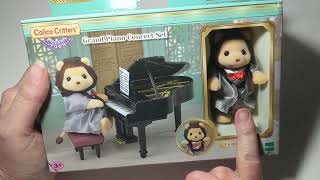 Box Opening of Calico Critters Grand Piano Concert Set * Lionel Lion 🦁