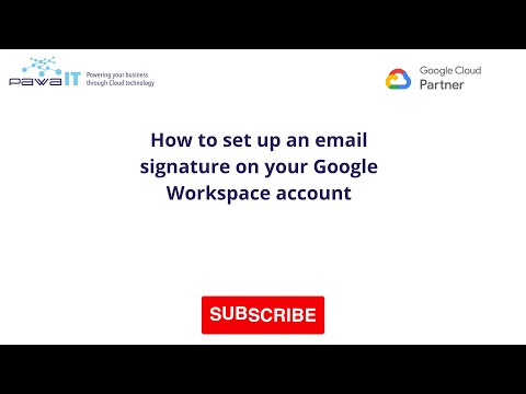 How to set up an email signature on your Google Workspace account